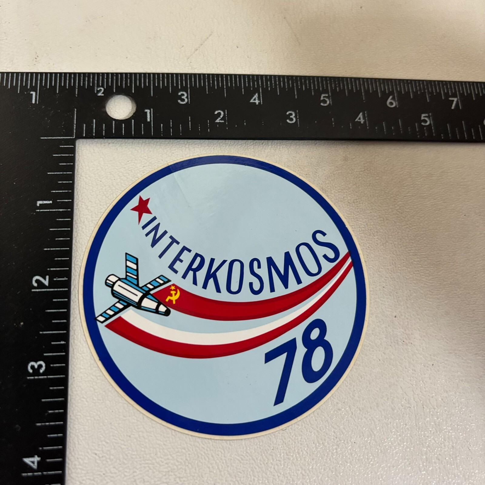 1978 INTERKOSMOS 78 Sticker Decal (Soviet Russia Cosmonaut) 52SM