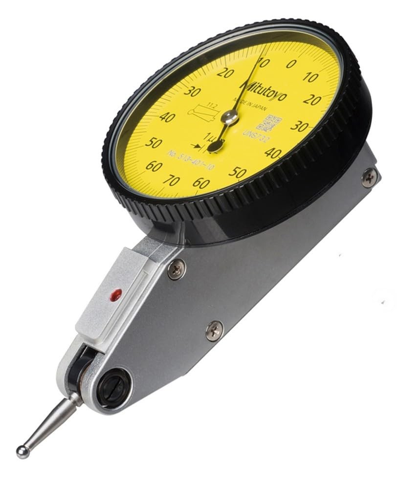 Mitutoyo 513-401-10E Dial Test Indicator, 0.14 mm Range, 0.001 Yellow