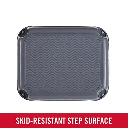 Rubbermaid One-Step Stool Bisque Holds up to 200 1 ct (Pack of 1), Gray