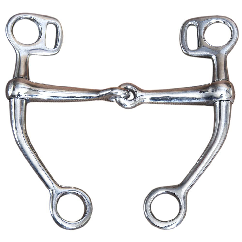 HILASON 5" Horse Mouth Steel Tomtoumb Bit W/Jointed Silver 2991