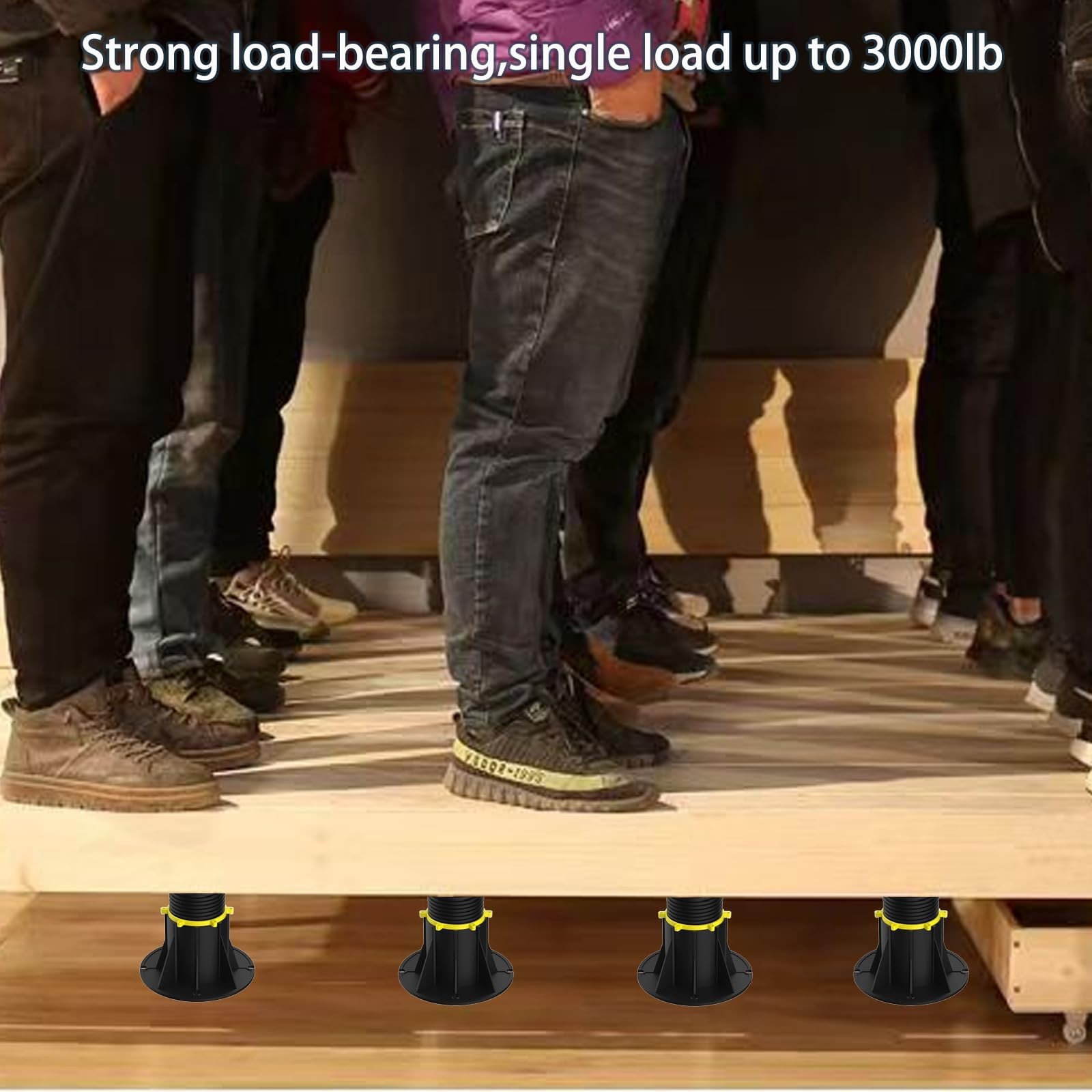 Adjustable Bed Support Legs 2PCS (7.87"-13"), Heavy Duty Bed Frame Support wi...