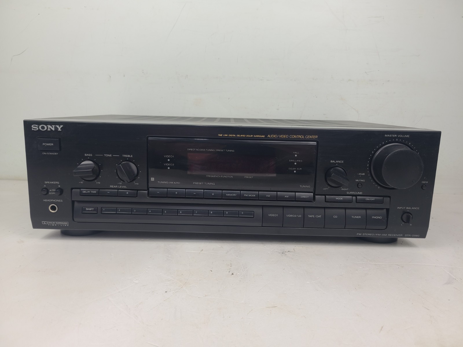 Sony STR-D590 AM-FM Stereo Receiver A/V Control Center (TESTED)