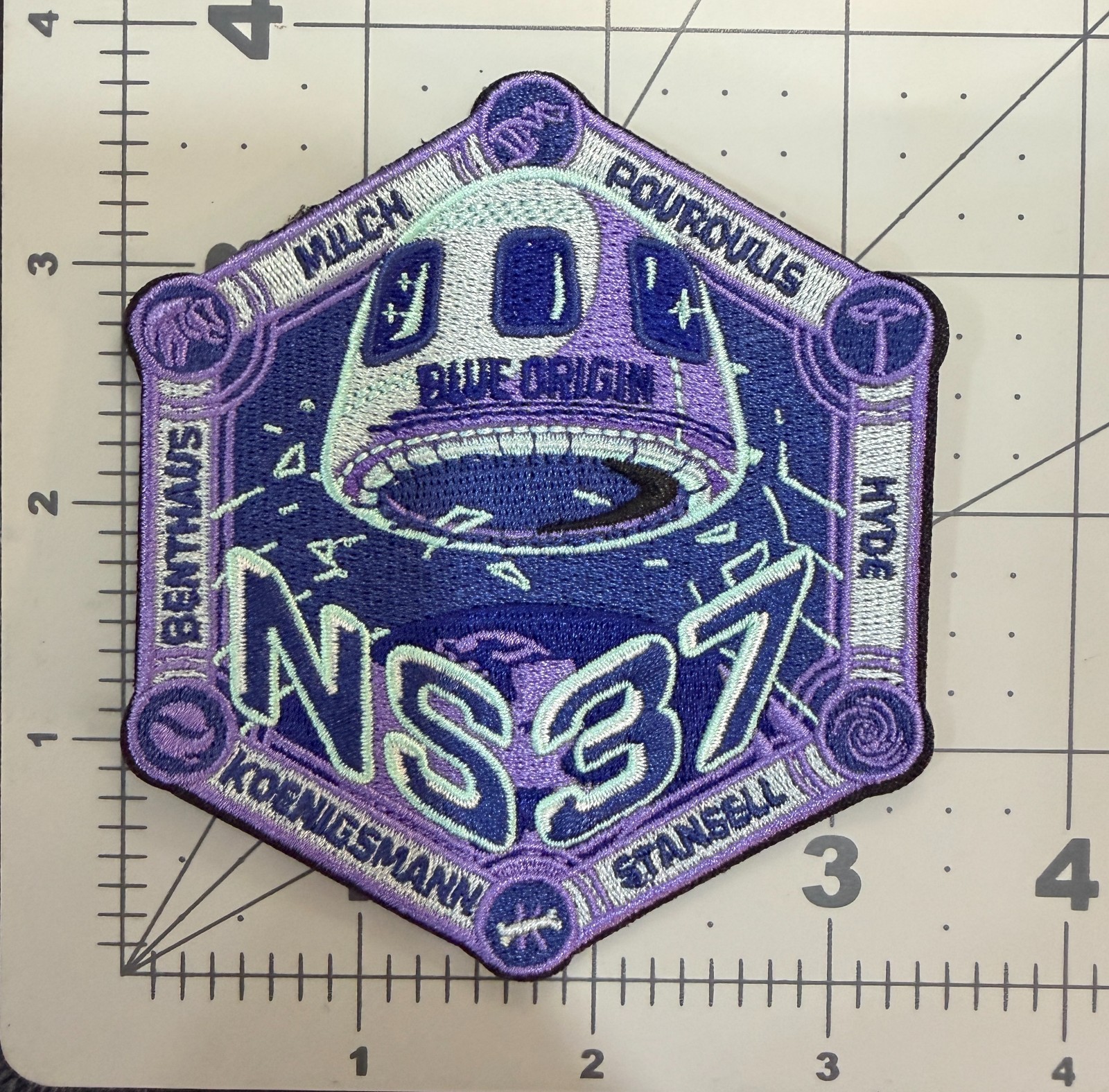 Blue Origin New Shepard "NS-37" patch - 3 1/4" - Authentic