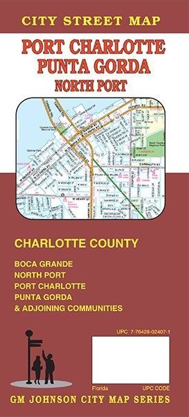 City Street Map of Port Charlotte, Punta Gorda, North Port, Florida, by GMJ Maps