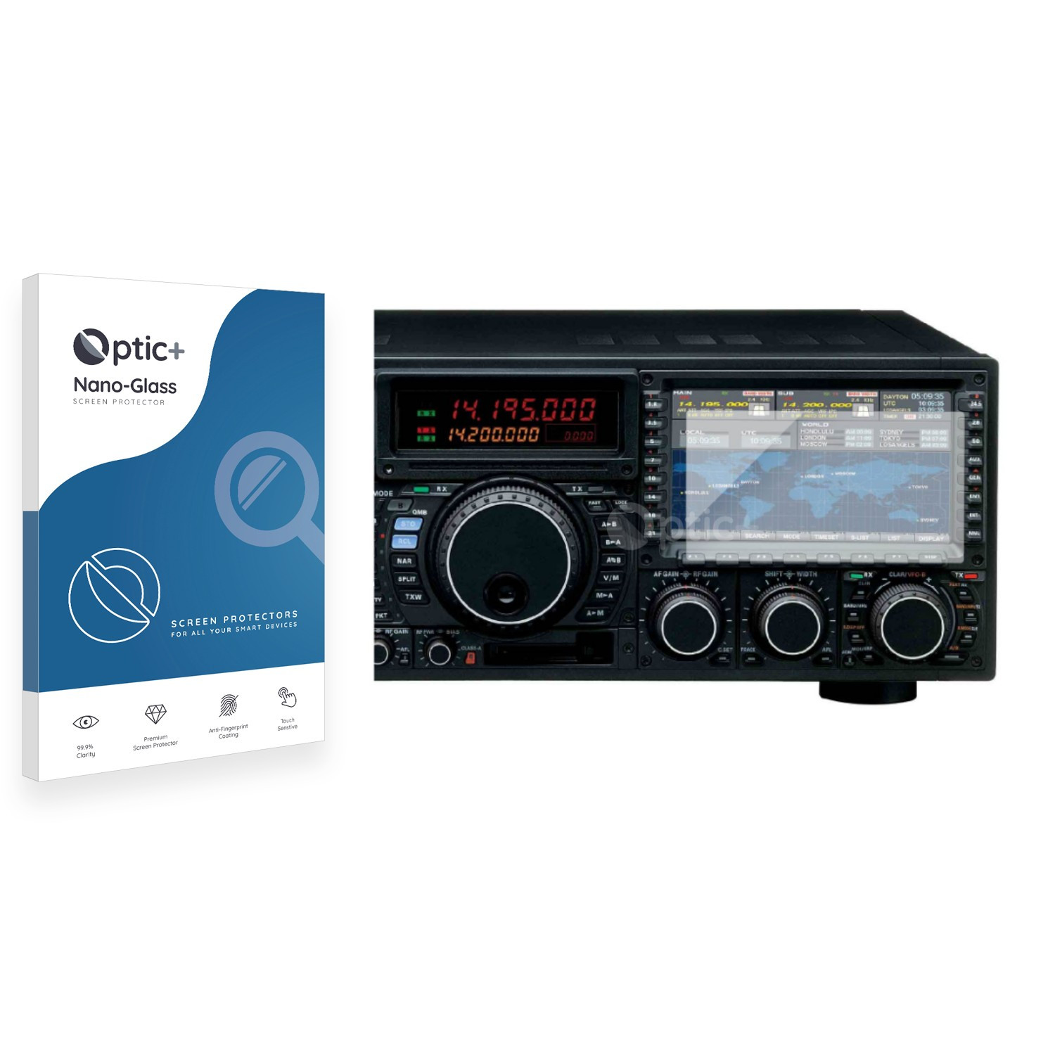 Optic+ Nano Glass Screen Protector for Yaesu FTDX9000D