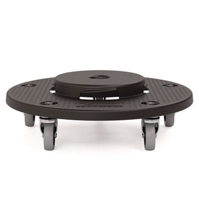 Suncast TCUDOLLY2A Trash Can Dolly 350 Lb Capacity Black 2/Pack