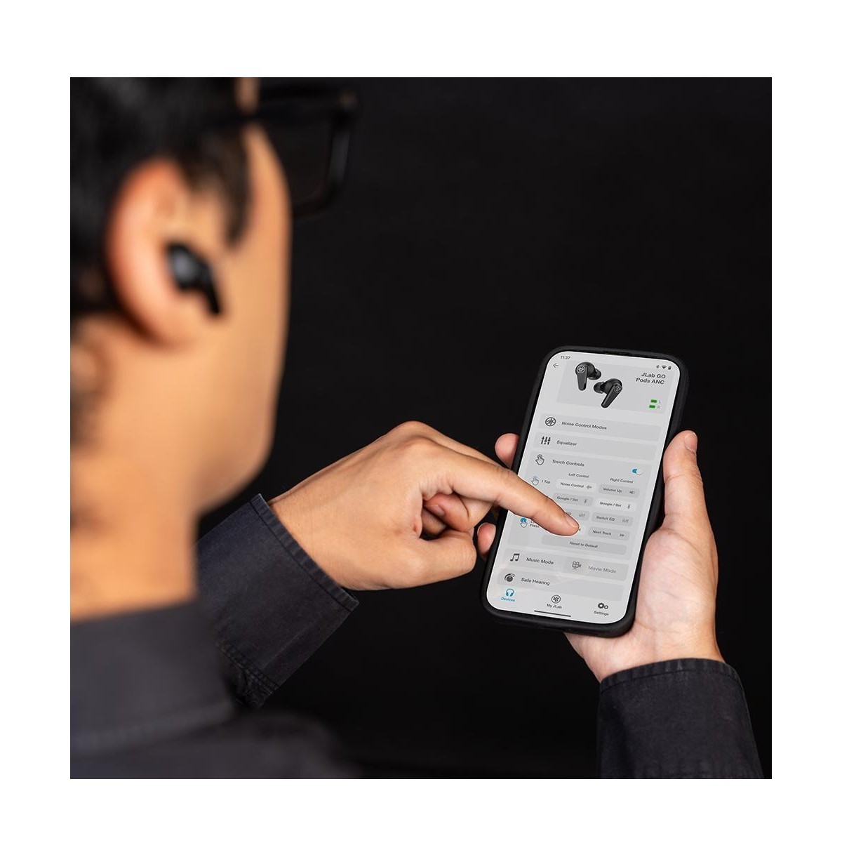JLab Go Pop ANC Bluetooth Earbuds - NEW Open Box