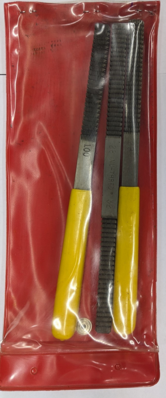 Nu-Thred 3-Piece Thread File Set SAE & Metric USA - Rethreading Restoring