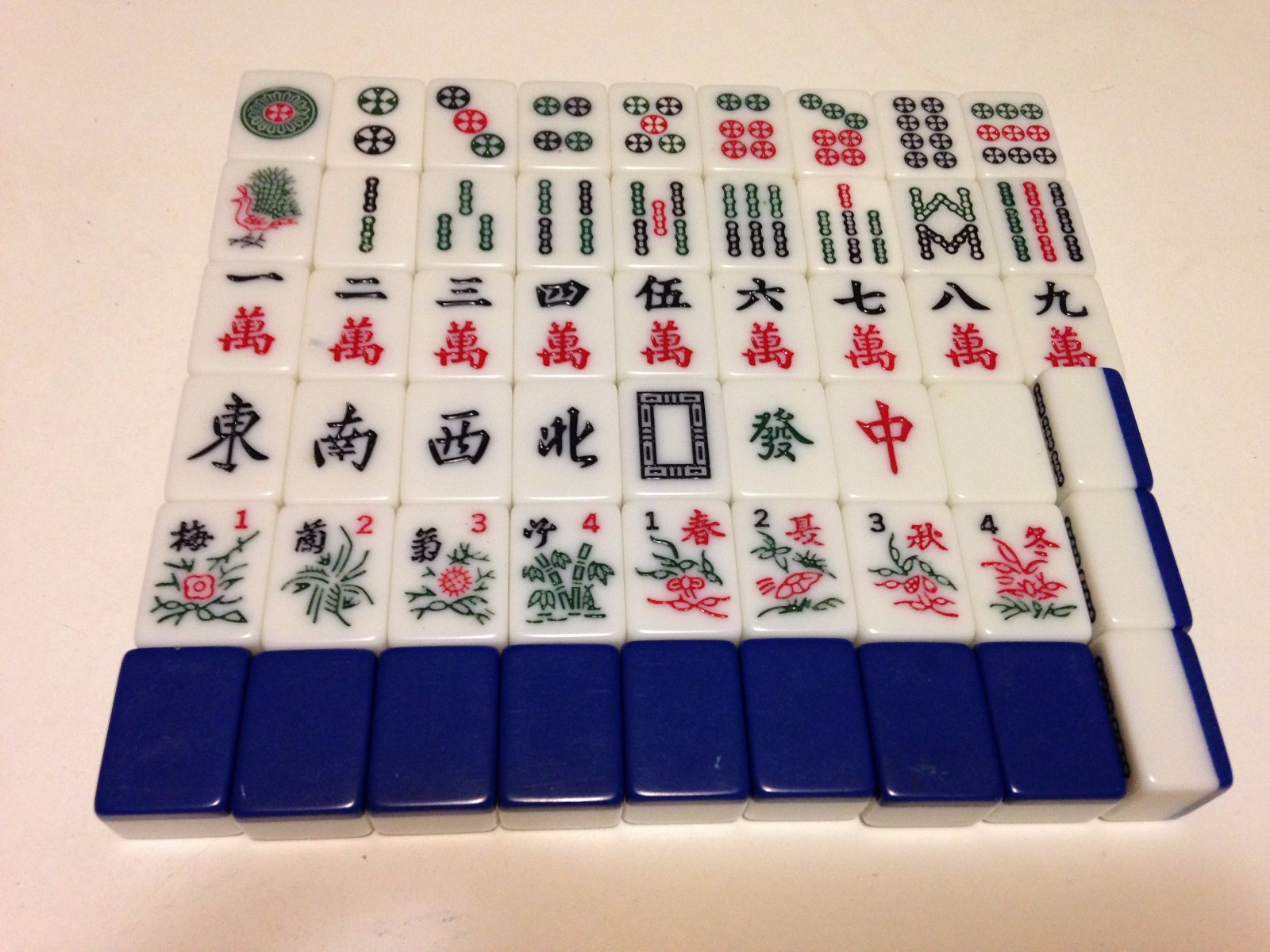 Blue 2-Tone Tiles -Replace/Joker MahJong 1960s_#2