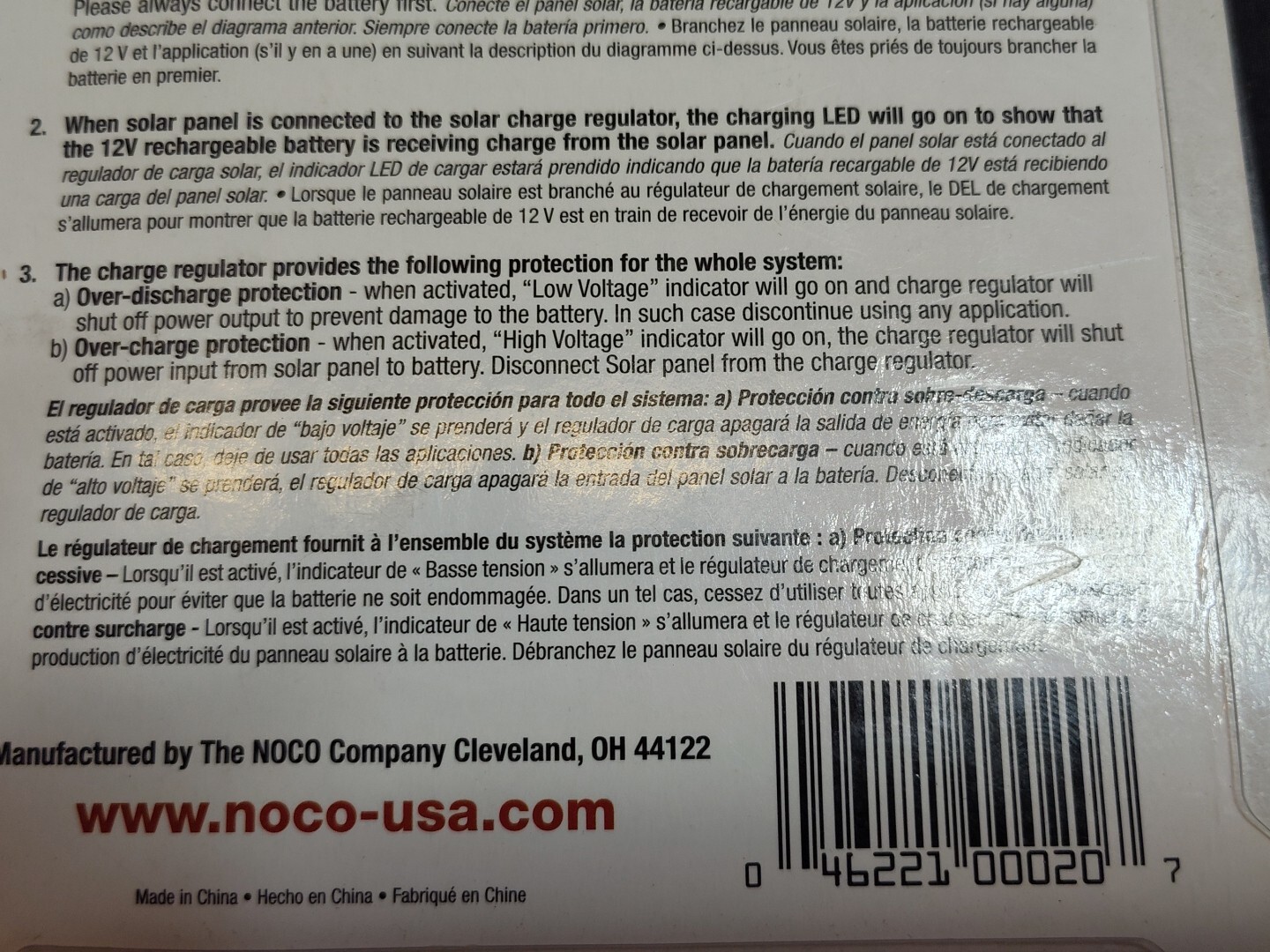 Noco iMob Solar Panel Charge Regulator