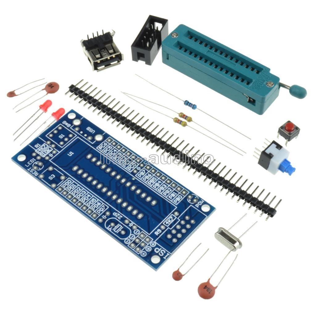 ATMEGA8 ATMEGA48 ATMEGA88 Development Board AVR (NO Chip) DIY Kit