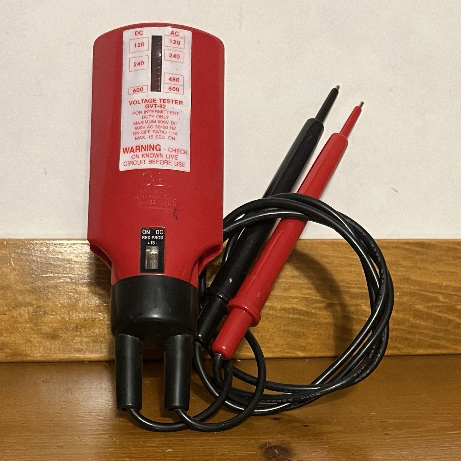 Gardner Bender GB Voltage Tester GVT-92 AC/DC 120-600 Volt 50/60 HZ * EXCELLENT
