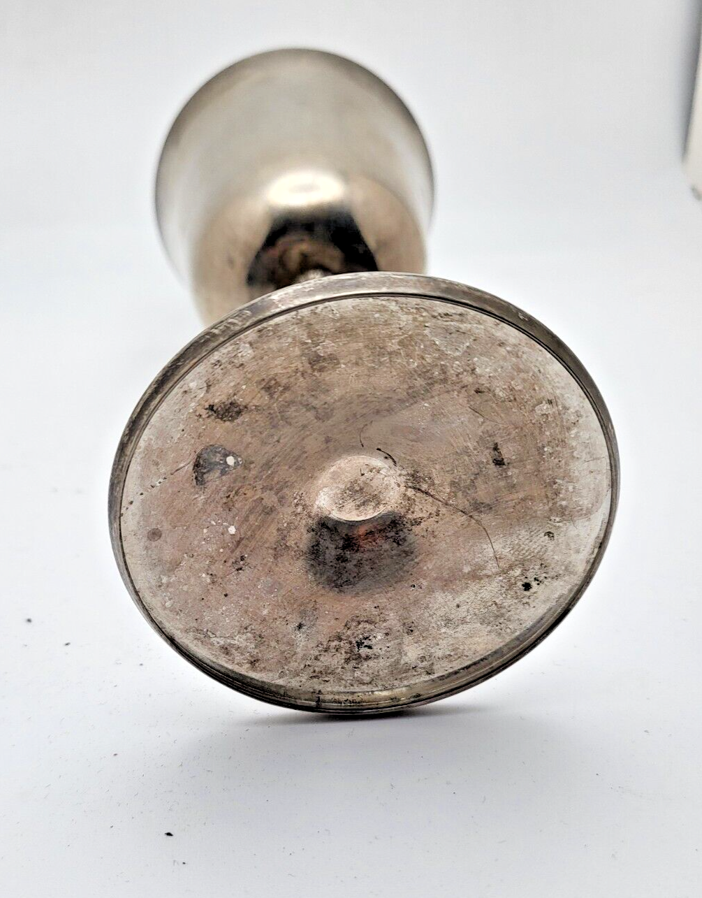 Vintage silver metal wine cup