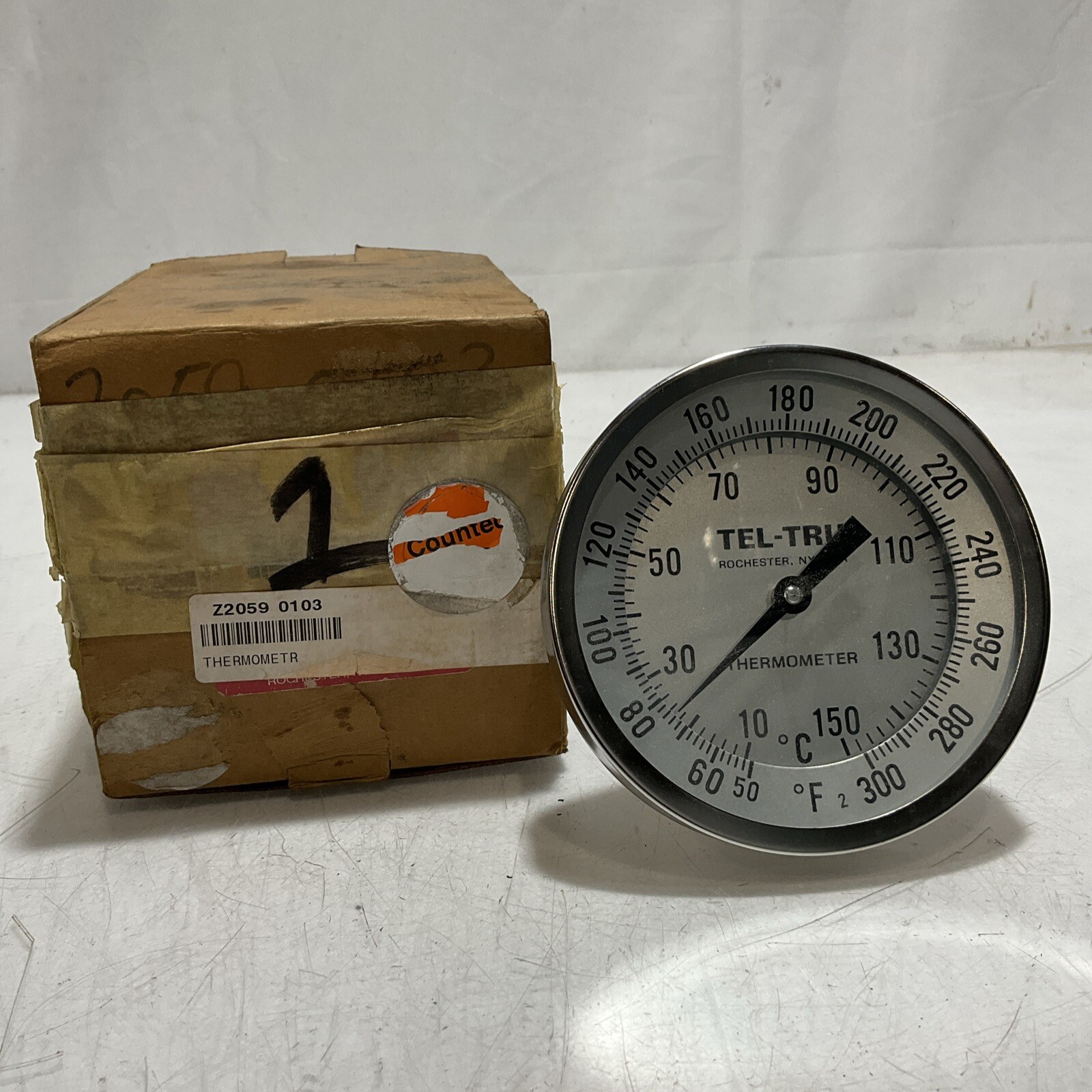 TEL-TRU  2275101  Z2059-0103  50-300 DEGREE °F 10-150DEGREE °C  THERMOMETER  U3S