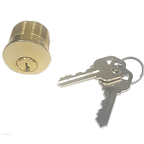 Ilco 7165KS2-03P Mortise Cylinder, 1" Kwikset 03P, Keyed Alike (2-Pack)