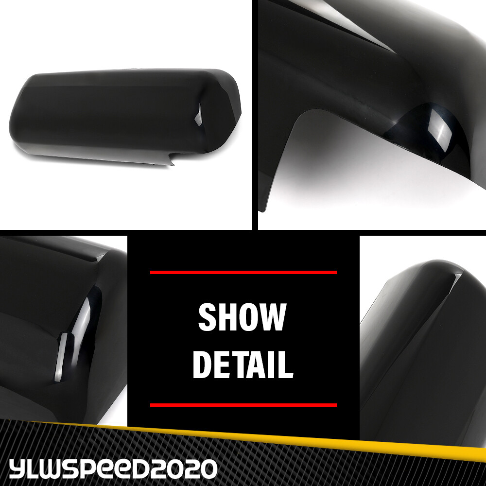 Fits Peterbilt 579 Black Driver & Passenger Side Replacement Door Mirror Covers