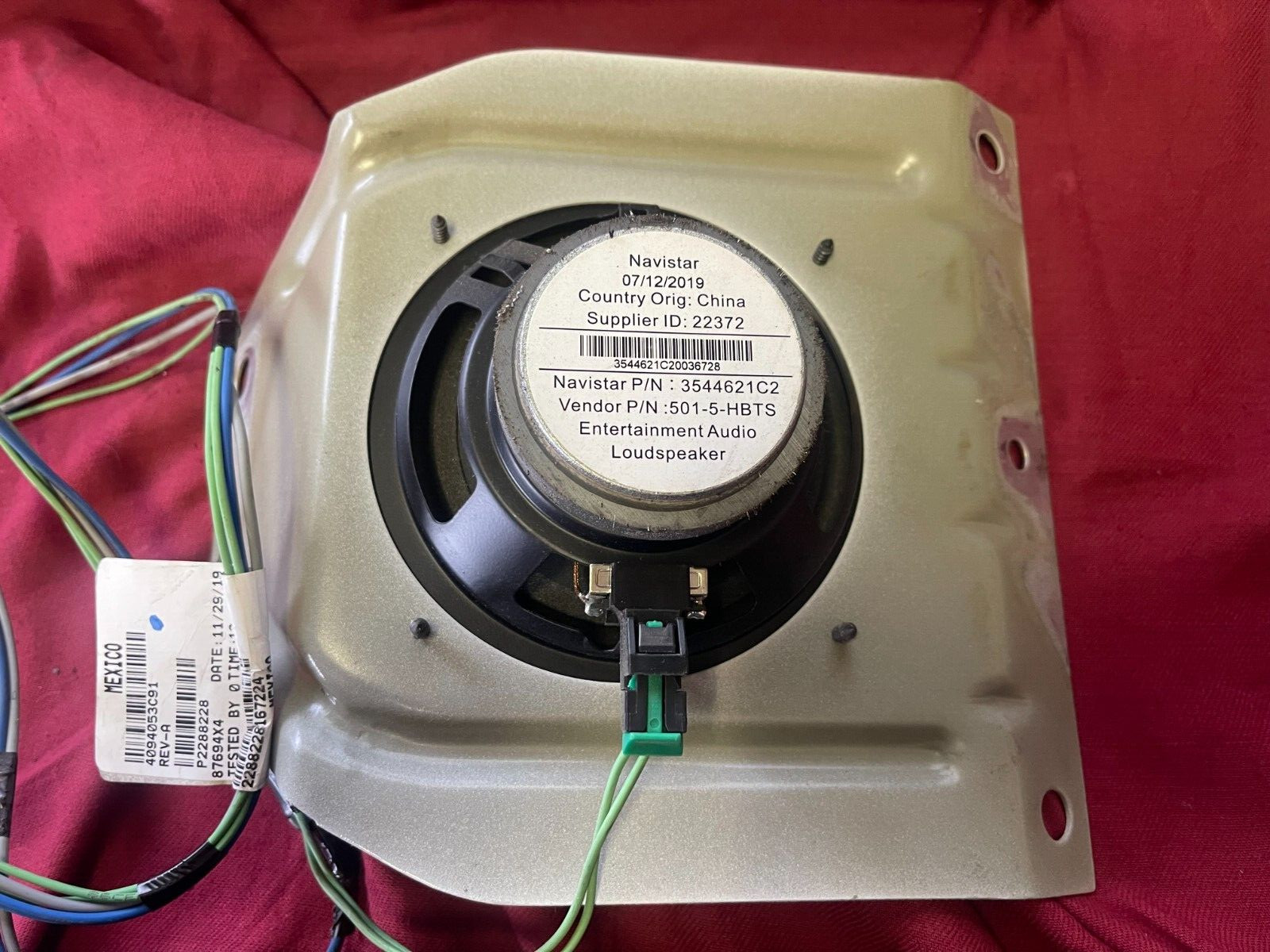 INTERNATIONAL 3544621C2 SPEAKER RADIO 5 1/4 DUAL CONE
