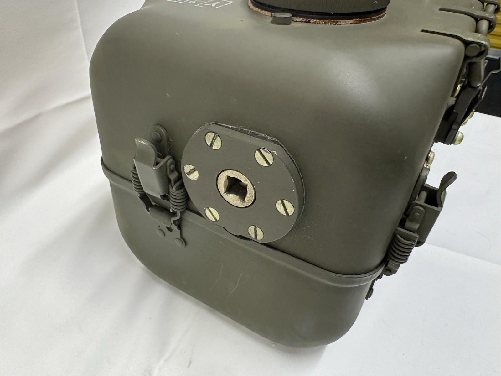 Vintage U.S. military hand generator GN-58-A-GY, made by Telefunken Germany