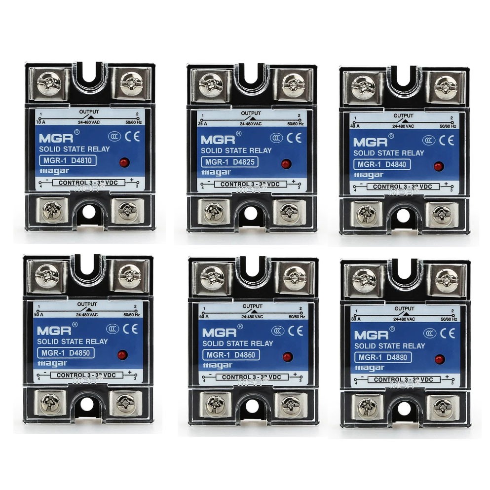 SSR DC to AC Solid State Relay DC3-32V in Control AC24-480V out 10A-150A MGR-1