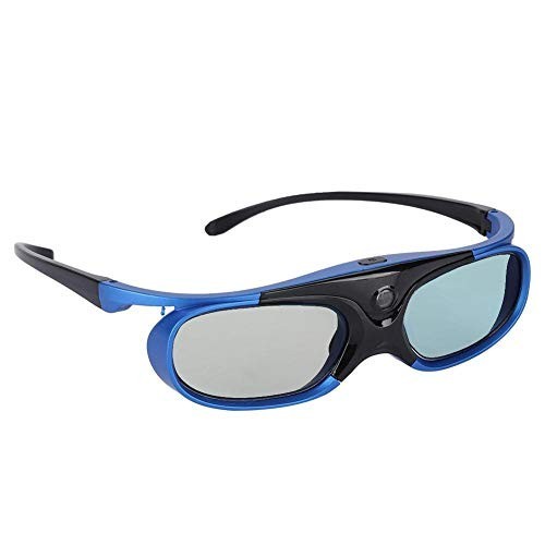 144Hz DLP-Link 3D Glasses, Rechargeable Active Shutter Goggles for DLP Projector
