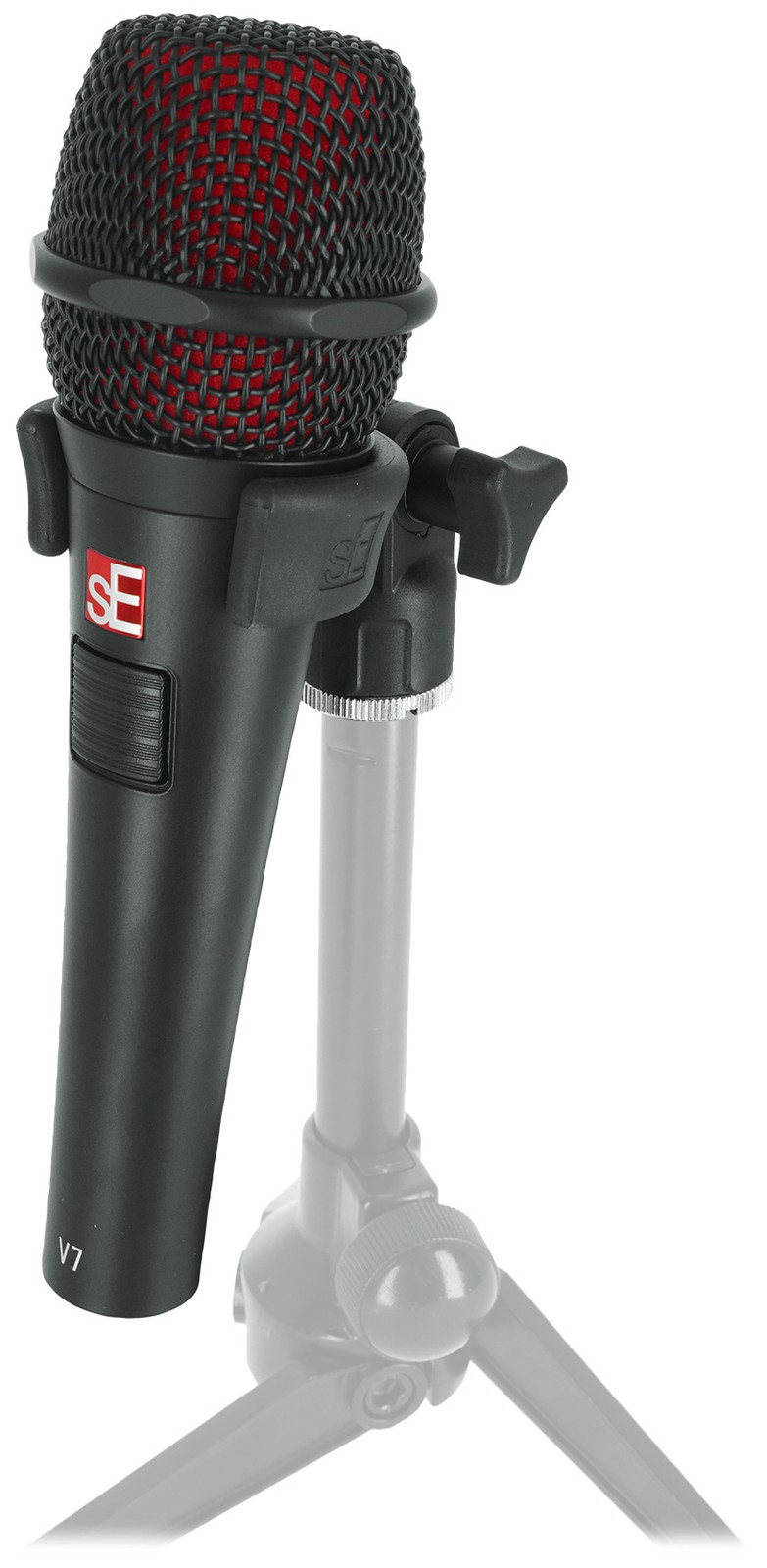 Se Electronics V7 PTT Handheld Dynamic Microphone w/Push-To-Talk Switch+Clip