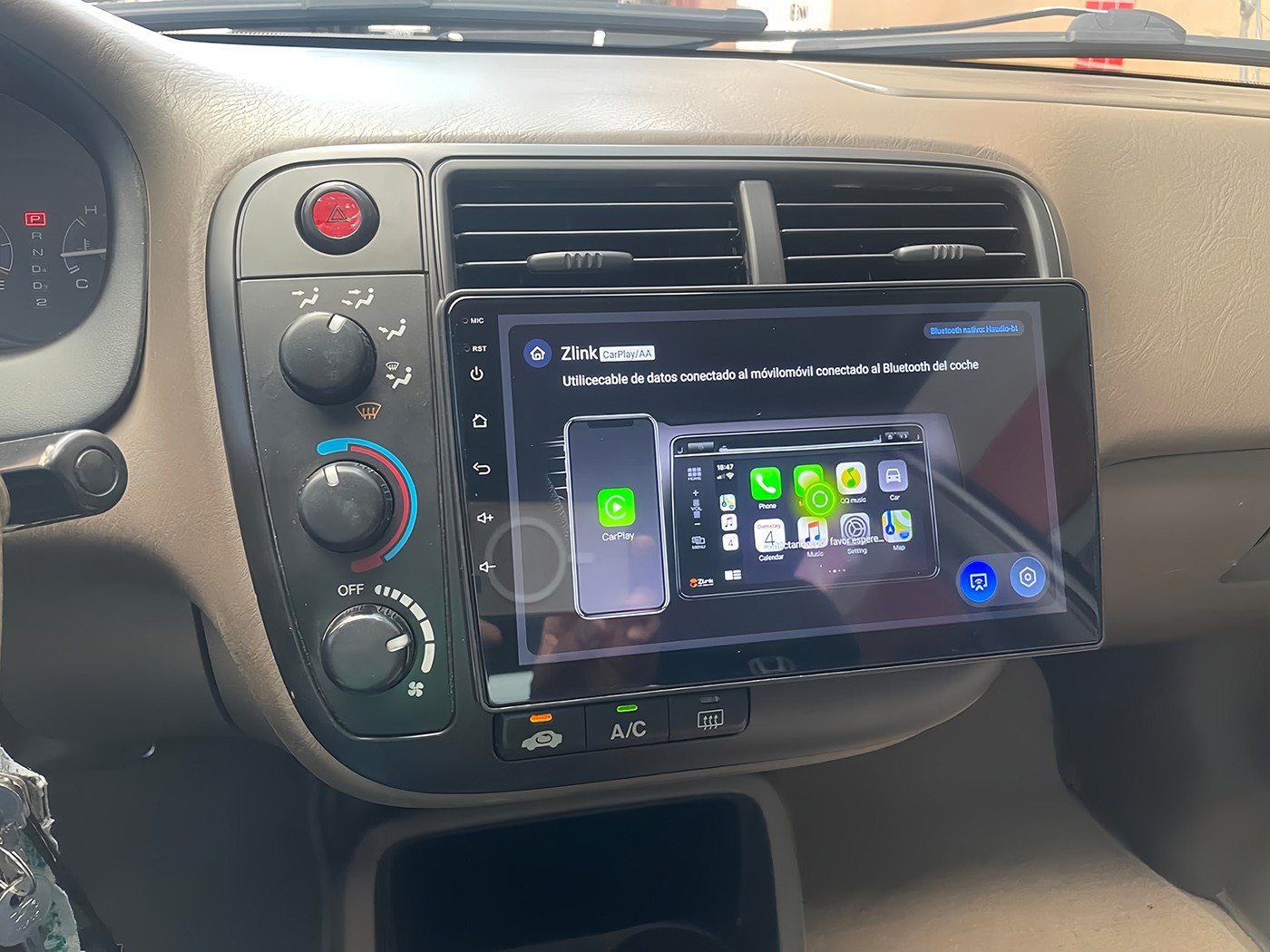 4+64GB For 1996-2015 Honda Civic Android 13 CarPlay Car Stereo Radio GPS Navi FM