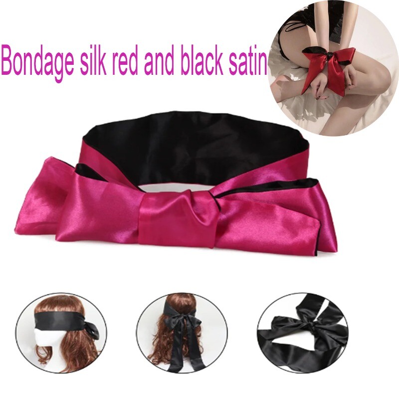 Unisex Blindfold Eye Satin Sex Couple Games Love Cosplay Cover Band for Couples