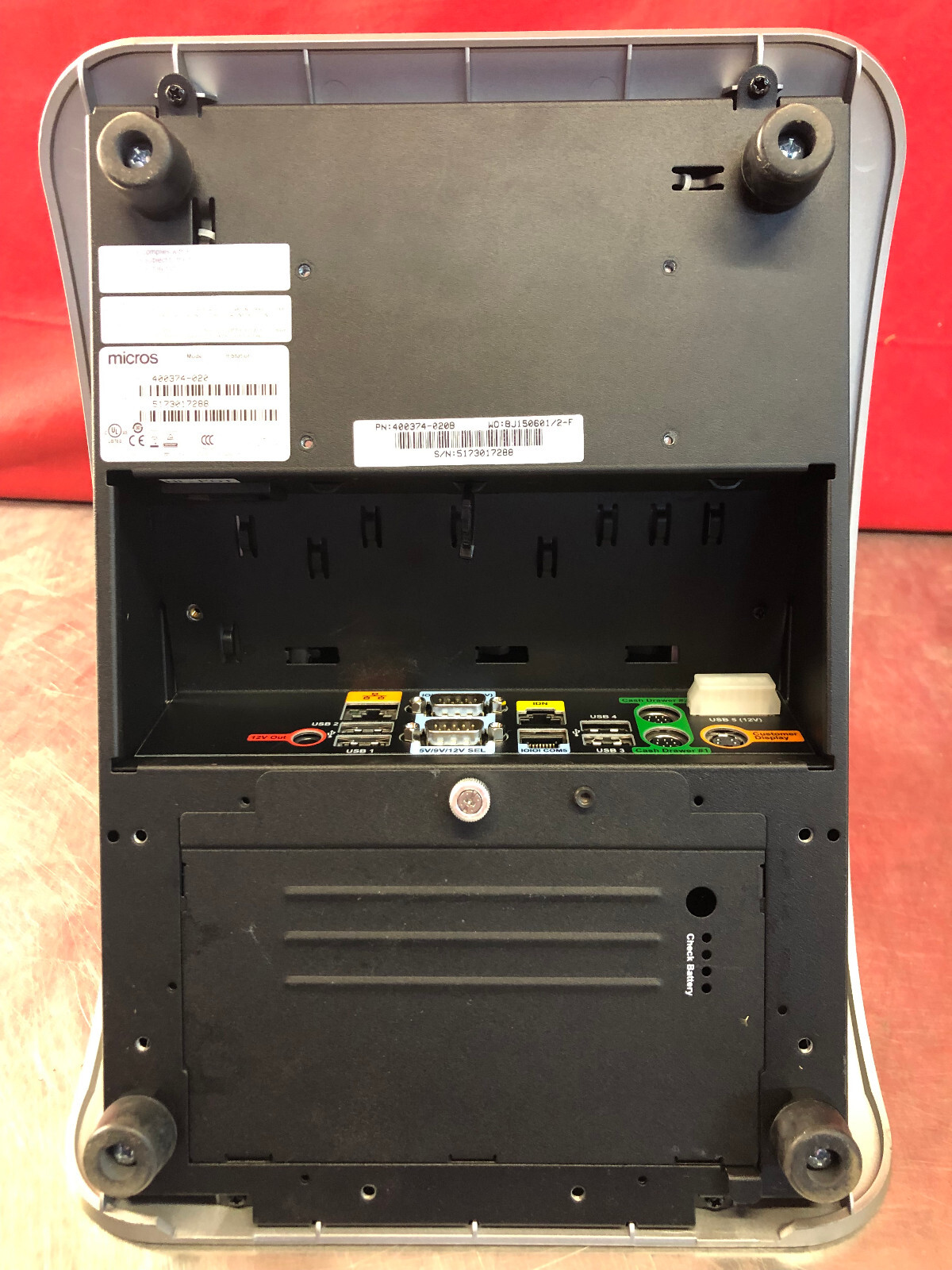 MICROS mStation Terminal Stand - No Battery or Cords - Good Used Condition!