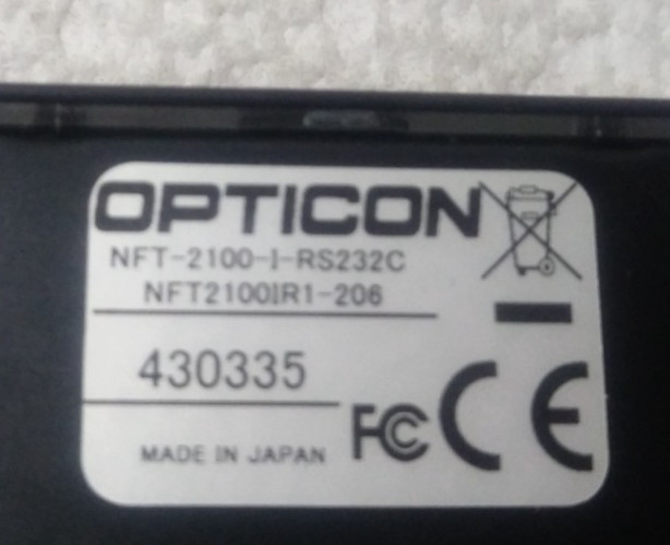 Opticon NFT-2100-I-RS232C Barcode reader