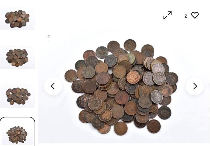 1/2 Roll - 25 Coins 1880's -1900's Indian Head Cents - Random Date