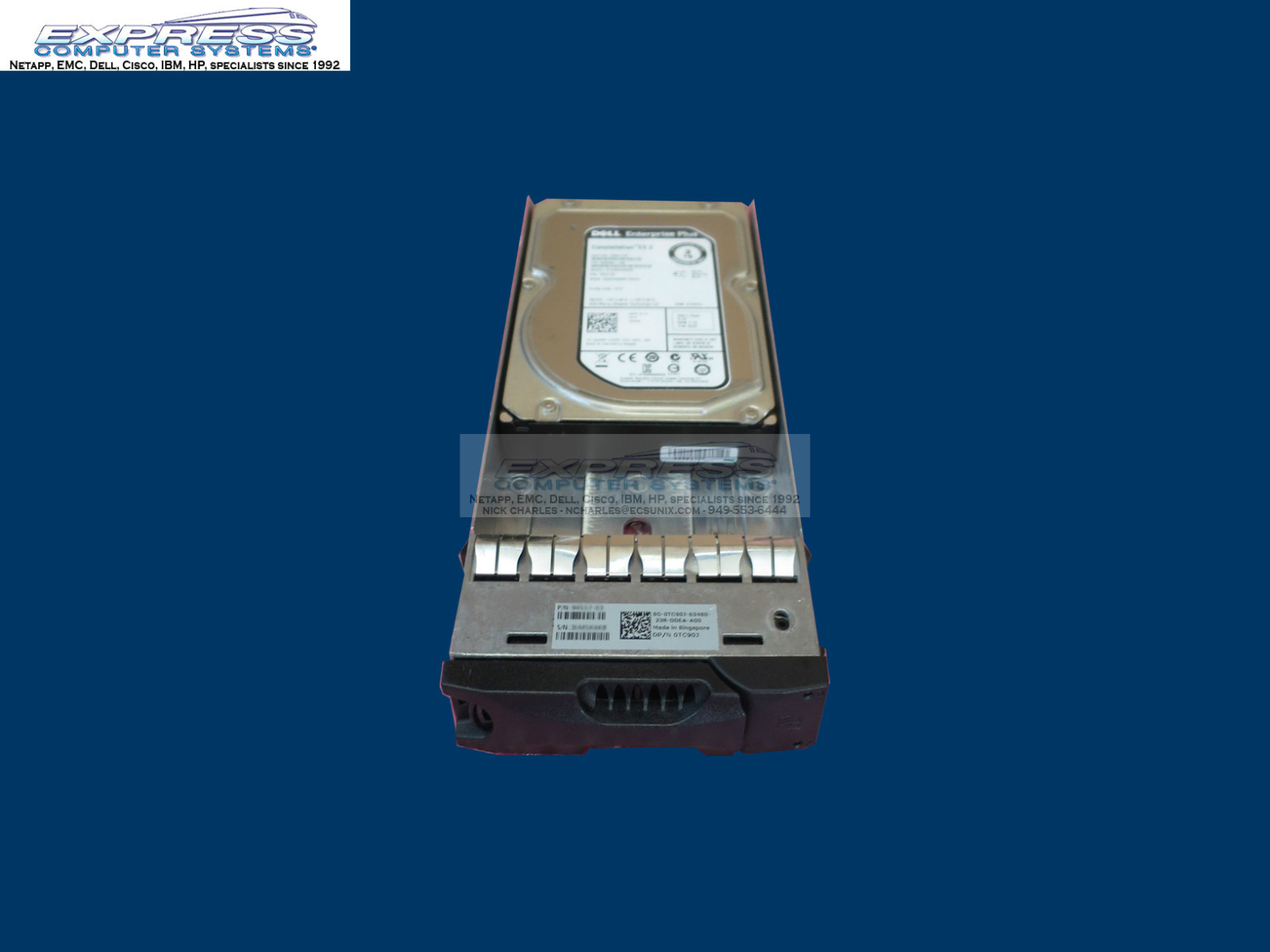 Dell Equallogic 600GB 15k SAS 3.5" LFF Spare with tray for PS6010XV PS6010