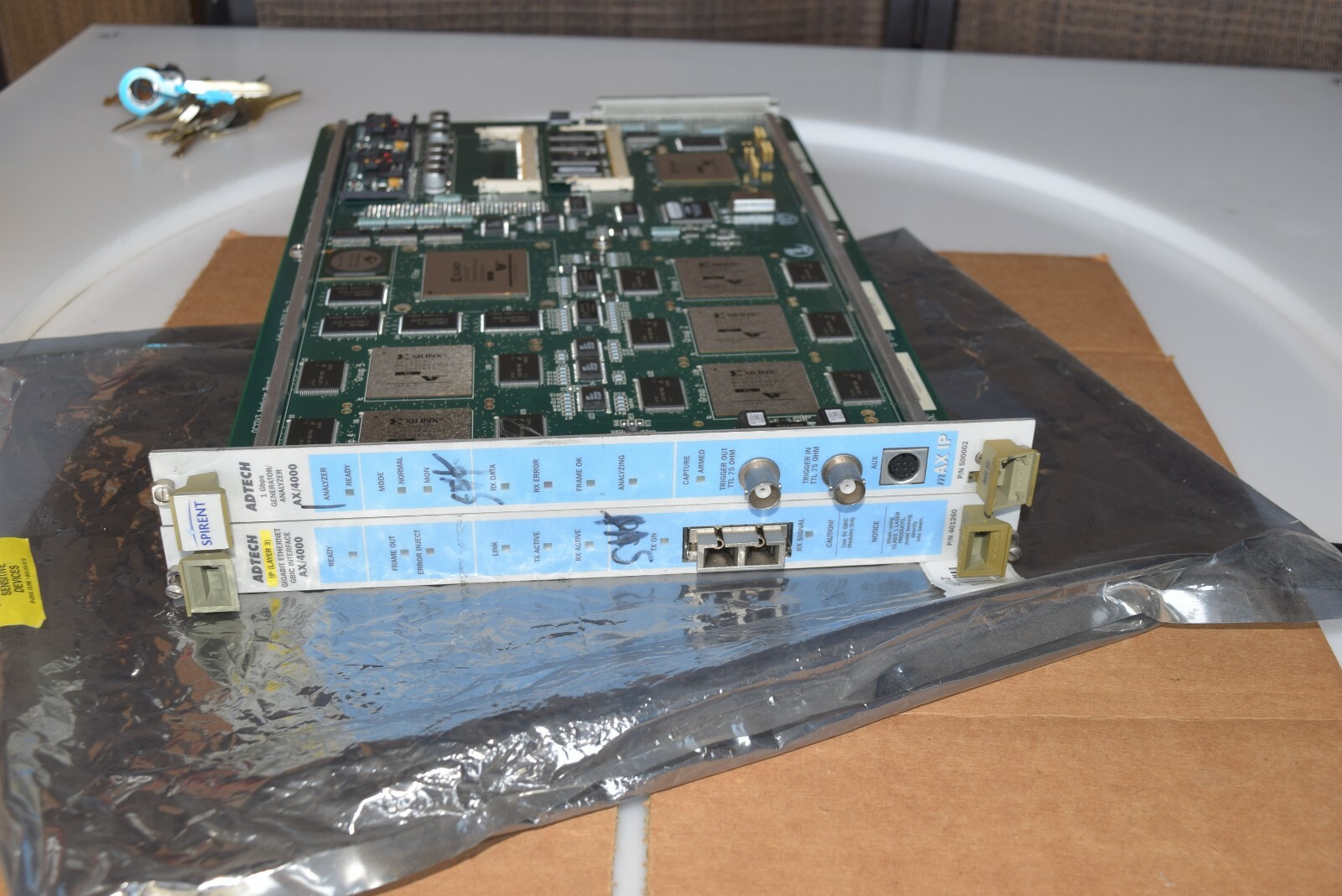 Spirent Adtech AX/4000 1Gbps Generator/Analyzer + GBIC Interface  #212095-AH1