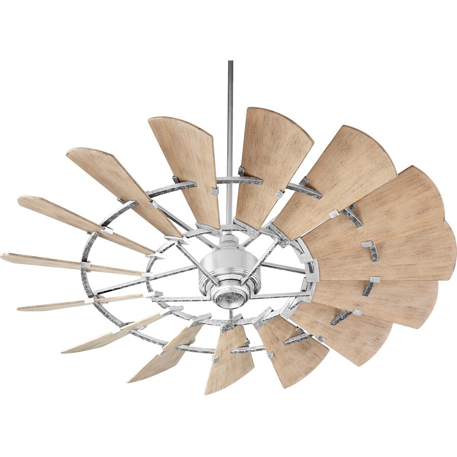 Quorum 60' Windmill Ceiling Fan, Galvanized - 196015-9