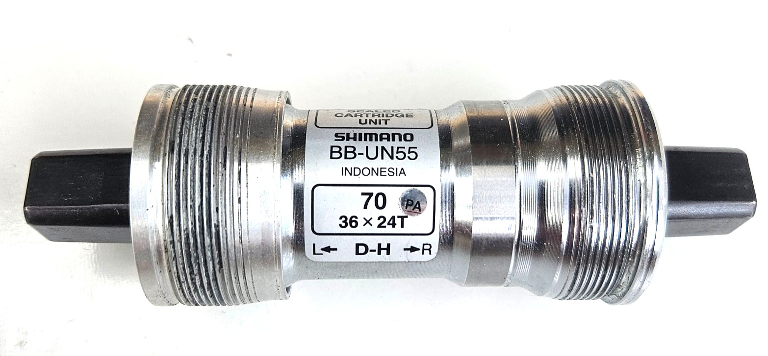 SHIMANO Square Tape Bottom Bracket,  BB-UN55, Double, Italian, Mint