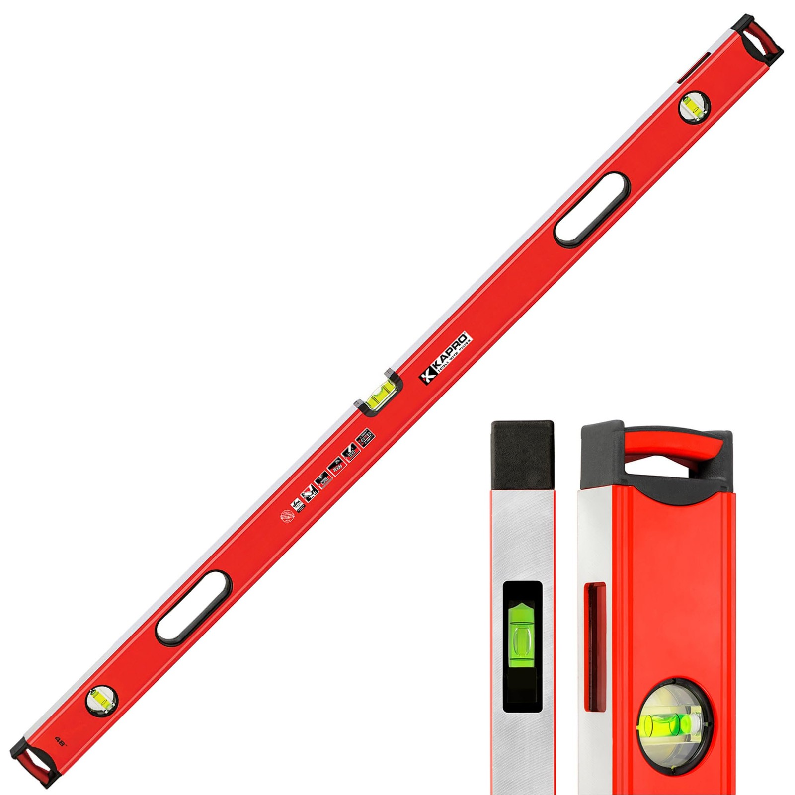 Kapro - 985-41X Apollo Heavy-Duty Professional Box Level - Features Magnified...