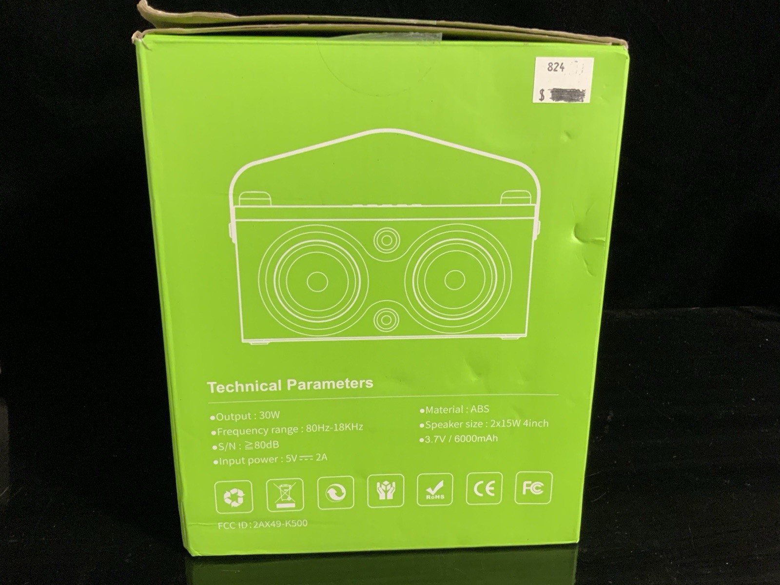 Moyleaf Karaoke Machine, Portable Multifunctional Handle Speaker K5 Open Box
