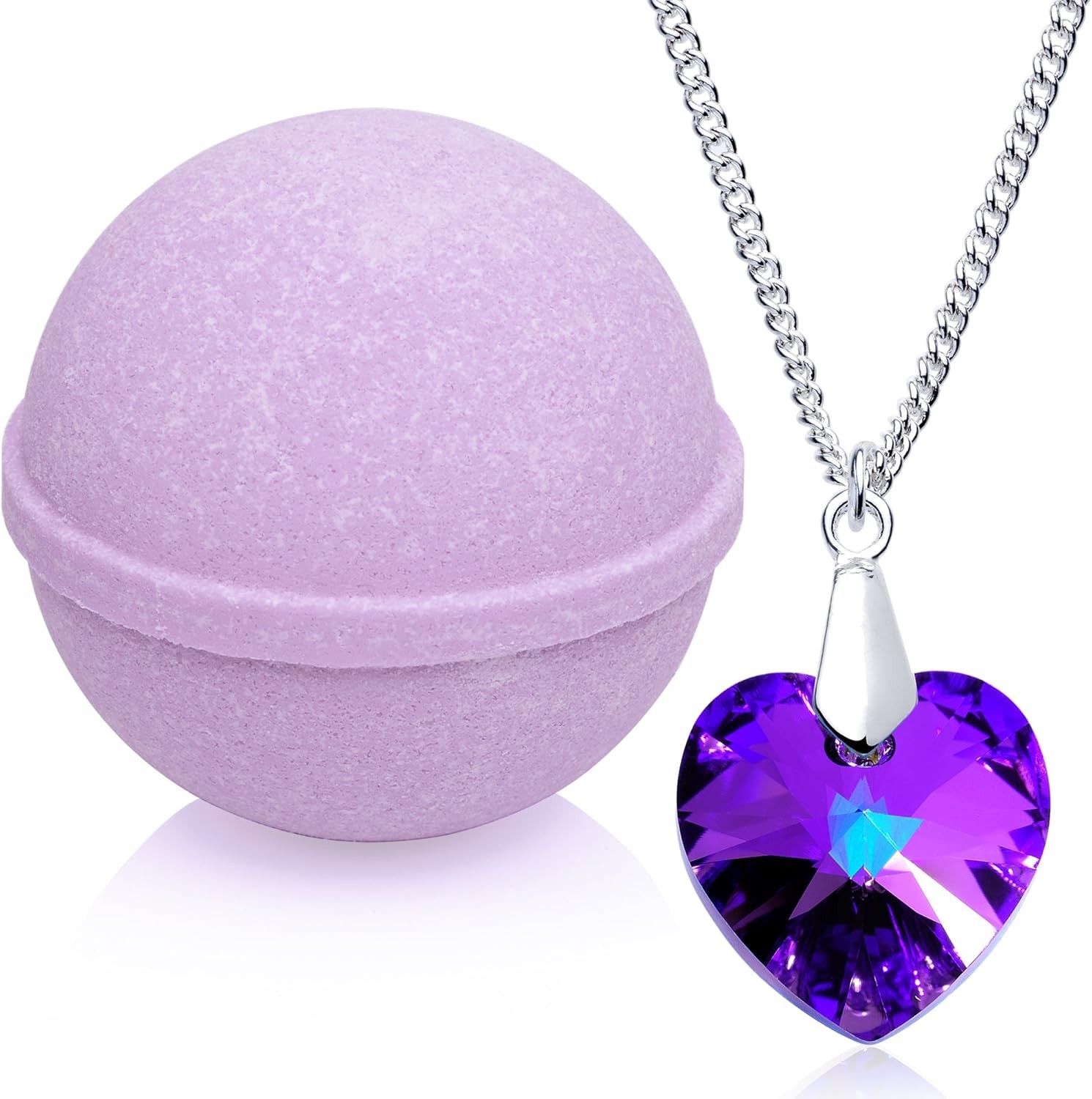 Enliven Me Lavender Bath Bomb with Nelace Created with Crystal Extra