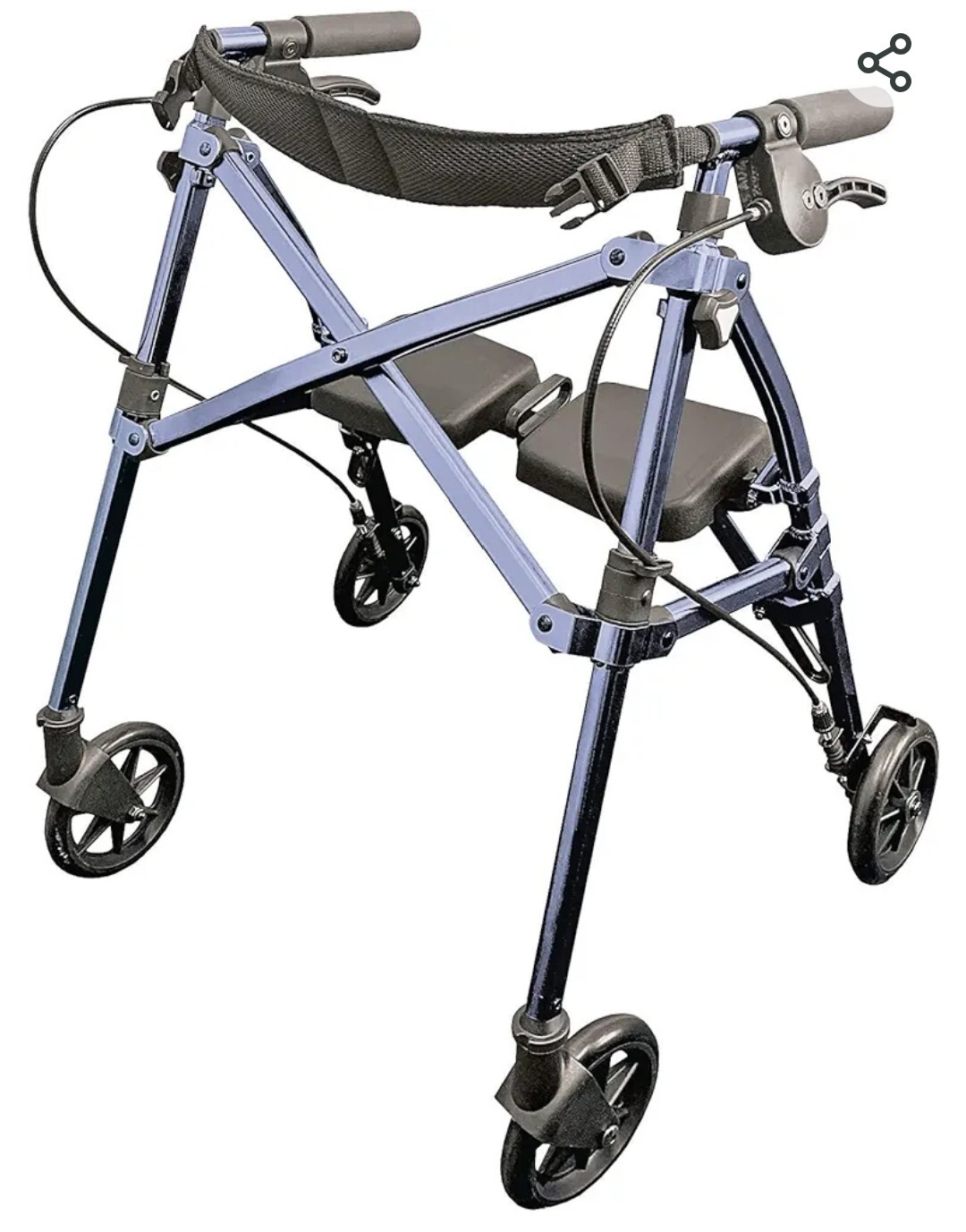 Able Life Space Saver Rollator Short, Lightweight Junior Folding Walker for...