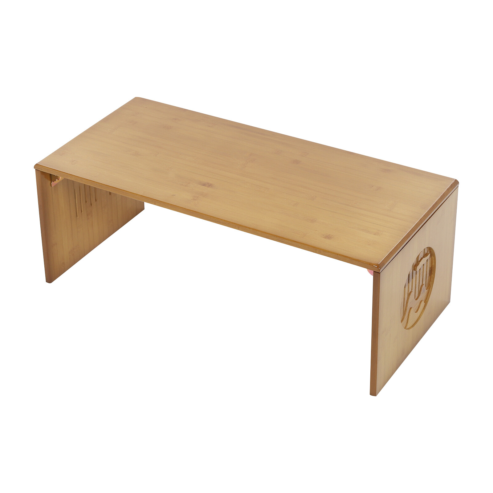 Tawny Foldable Floor Table Bamboo Folding Coffee Table Without Assembly 13.22lbs