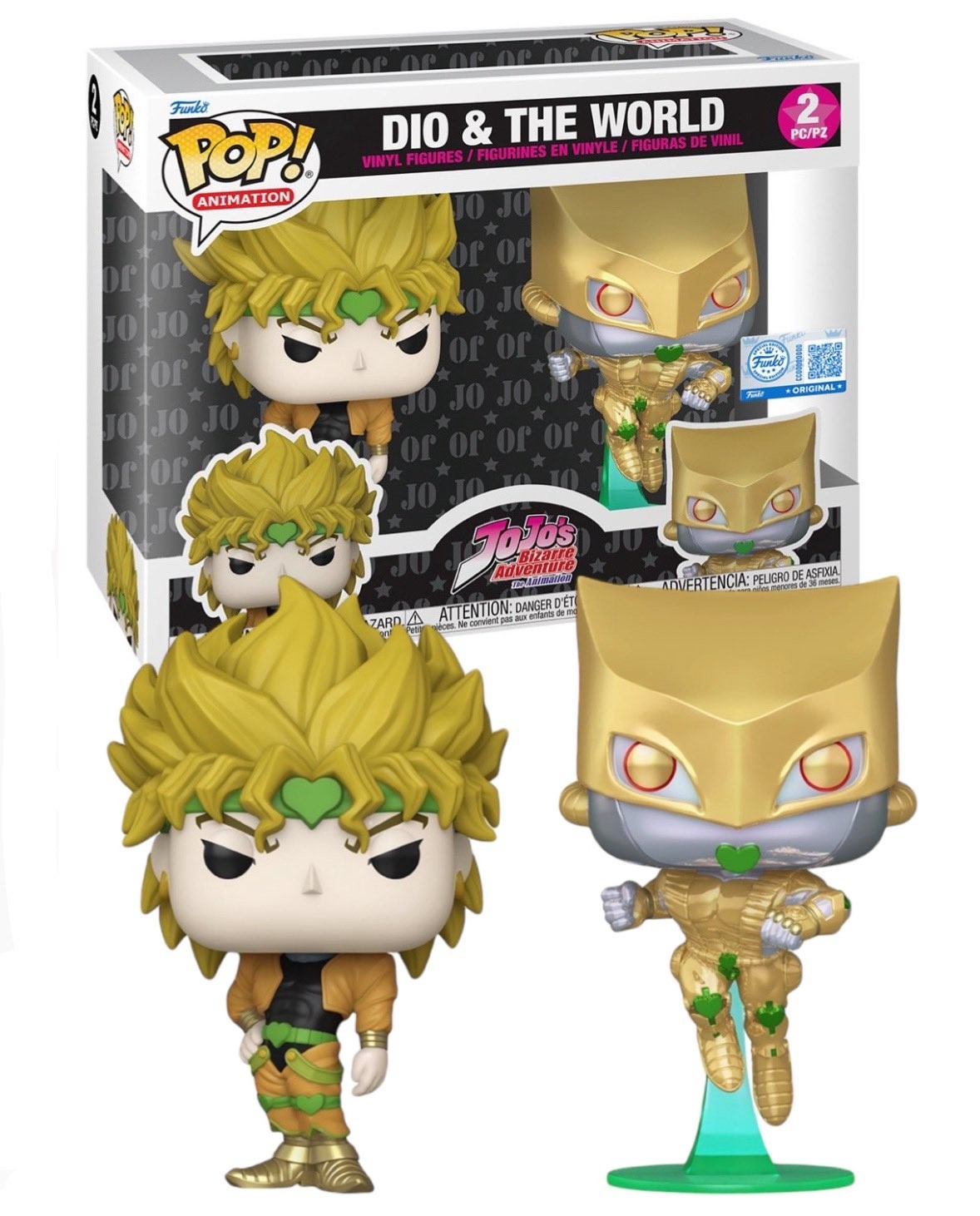 Funko Pop! Dio & The World Jojo's Bizarre Adventure Exclusive +Protector PRESALE