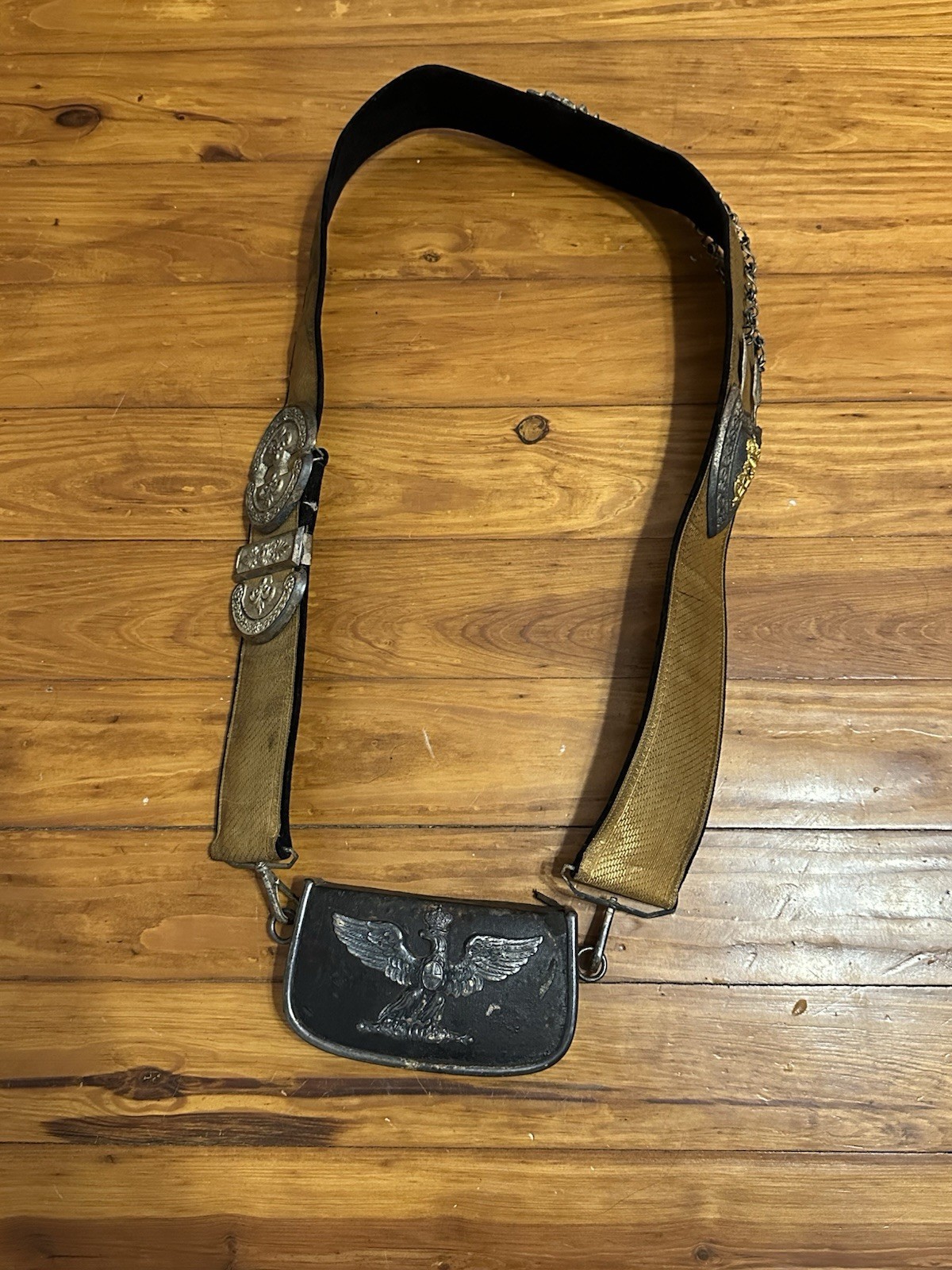 Pre WWII Kingdom Of Italy Bandolier Cartridge Box For Carabinieri