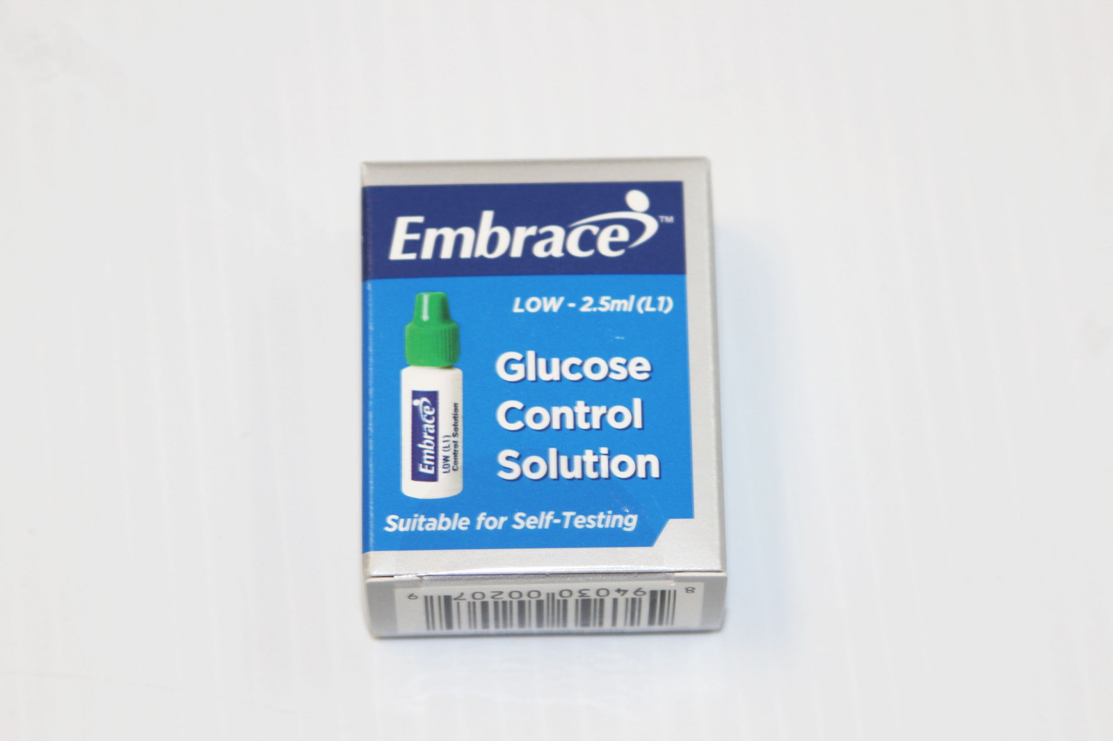 Embrace (Blood Glucose Control Solution) Diabetic Testing - 2.5ml New in Package