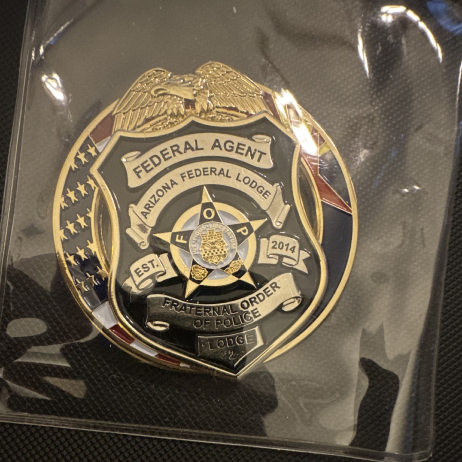 Federal Agent Arizona Federal Lodge Police Challenge Coin