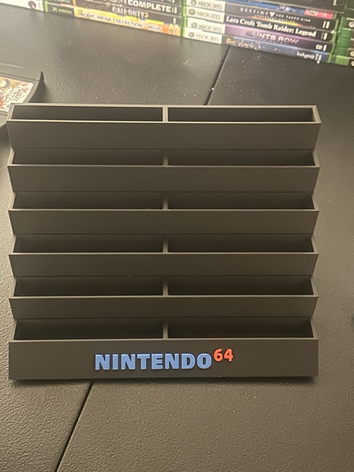 N64 NINTENDO 12-SLOT GAME HOLDER CARTRIDGE CASE