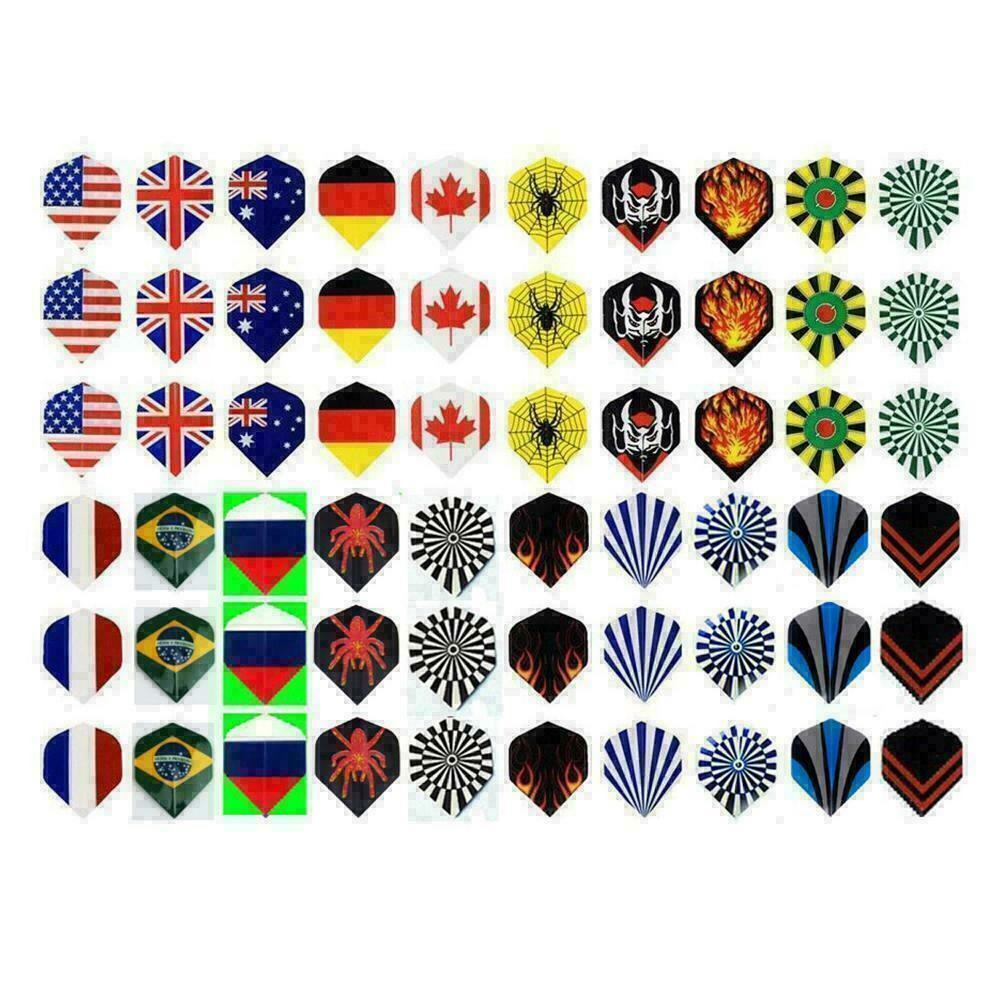 60Pcs 20-Pattern Dart PET Flights Multi-Styles Nice T4D4 Darts Profe Y0M3 Y5O4 F