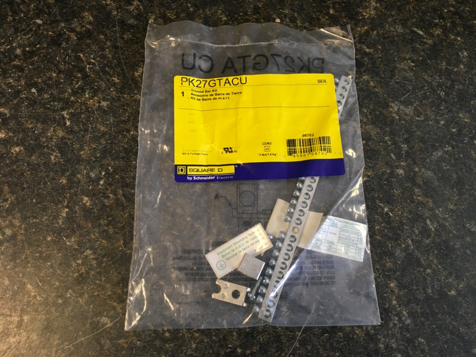 Square D PK27GTACU Ground Bar Kit
