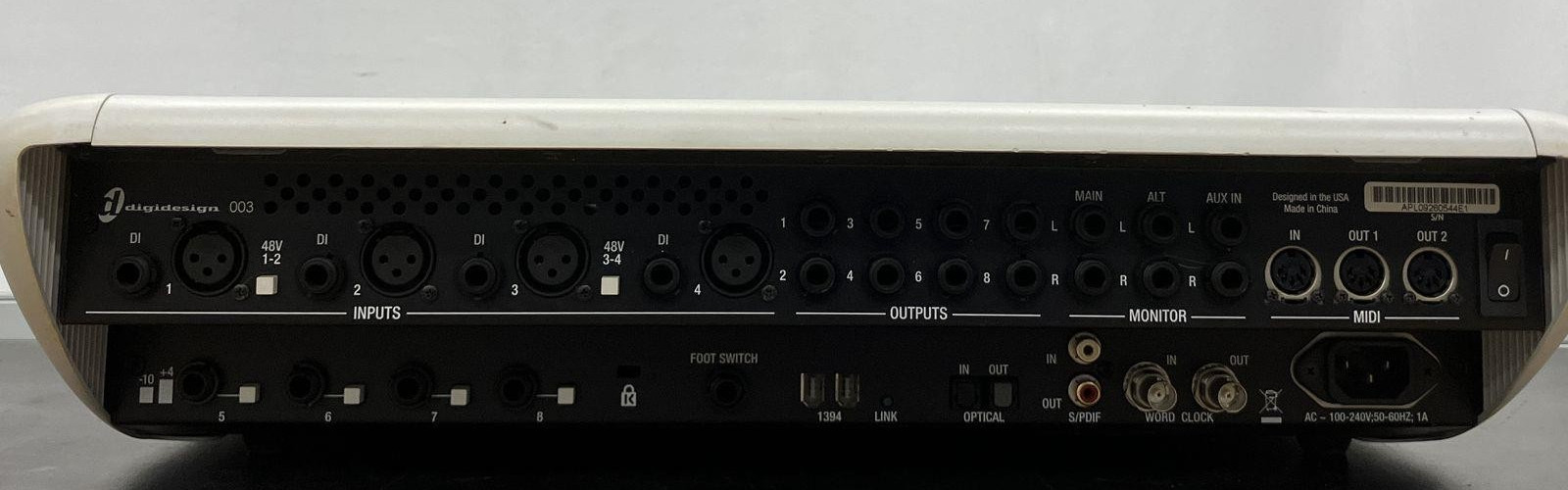 Digidesign 003 Console Audio Mixer Interface