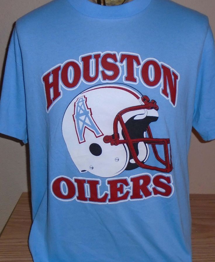 Houston Oilers NFL Football short sleeve T shirt classic style Football NH2646