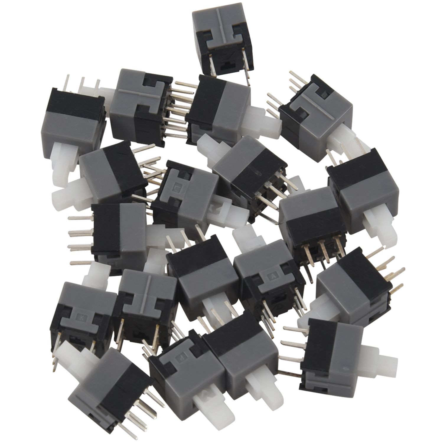 6 Pin DPDT Latching Tact Tactile Push Button Pushbutton 20 Pcs B2I11402