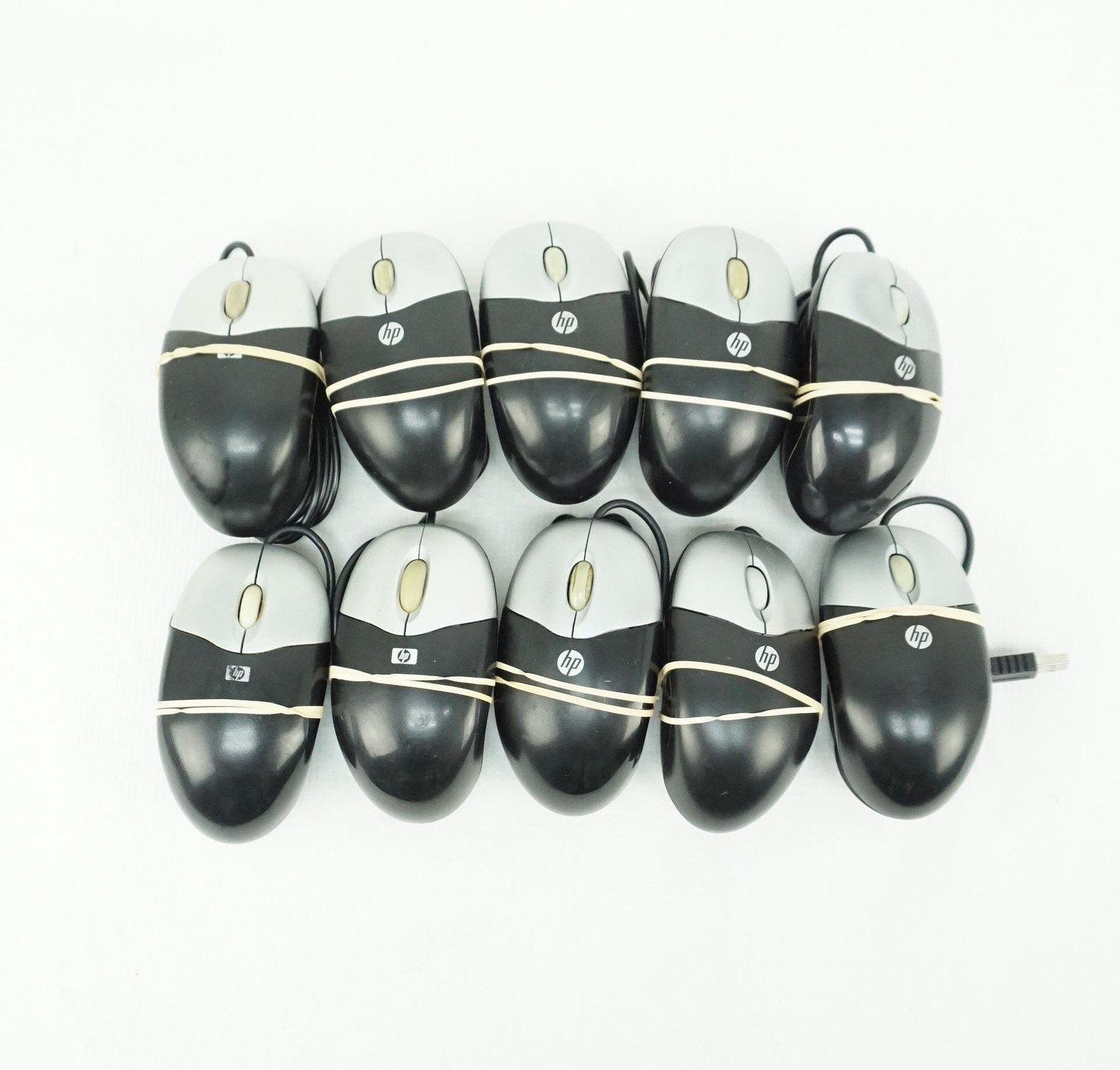 HP N8ROU Two Button Scroll Wheel USB Mouse Lot of 10